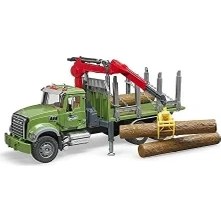 Resim Hype Store 02824 - Granit Holztransport-Kamyon Ladekran, Tutucu ve 3 Ağaç 