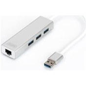 Resim Digitus 3 Port Usb 3.0 Hub & Usb 3.0 Gigabit Ethernet Adaptörü Da 
