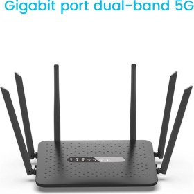 Resim Humble Wıfı Yönlendirici Gigabit Kablosuz Yönlendirici 2.4g/5g Dual Band Wifi Router, 6 Antenli Wifi Tekrarlayıcı Sinyal Amplifikatörü-Beyaz (Yurt Dışından) 