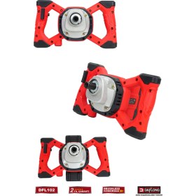 Resim Daflong Profesyonel Kömürsüz Şarjlı Boya Harç Karışıtırıcı DFL-102 