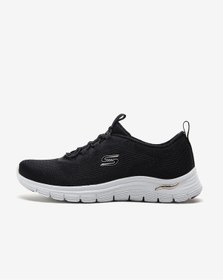 Resim Skechers Arch Fit Vista - Gleaming Kadın Siyah Spor Ayakkabı 104377 Bkgd Siyah 