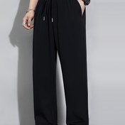 Resim Erkekler için Ice Sliky Fiber Jogger Pantolon - Yumuşak & Nefes Alabilir Elastik Kumaş, Ayarlanabilir Bel İpi, Koşu, Spor Salonu ve Günlük Kullanım İçin Düz Bacaklı Tasarım - Yazlık Siyah, Koyu Gri, Açık Gri, Koşu Pantolonları 