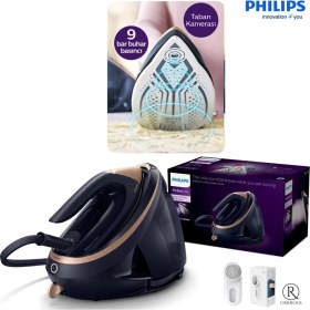 Resim Philips Perfectcare 9000 Serisi Activesense Kameralı Yapay Zeka Destekli 9 Bar 3100W Buhar Kazanlı Ütü - Kumaş Tanıma, Sıfır Yanık, Akıllı Otomatik Isı Ayarı 