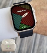 Resim Daniel Klein Android/ios Uyumlu Arama Özellikli Siyah Renk Kordonlu Akıllı Kol Saati ve Bluetooth Kulaklık 