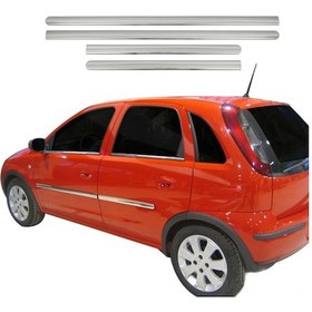 Resim Opel Corsa C Krom Kapı Çıtası Tk 2000-2006 Paslanmaz Çelik N11.180 