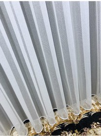 Resim Tül Perde Ayder Desen D018414,802 Düz Armür Ekru 