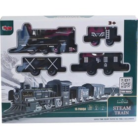 Resim Mey İthalat Ff-1603c-4c Sesli Ve Işıklı Buharlı Tren Oyun Seti -vardem Oyuncak 