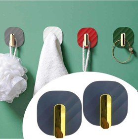 Resim Buffer 2li Yapışkanlı Retro Askılık Dolap Kapak Kulpu Gri 