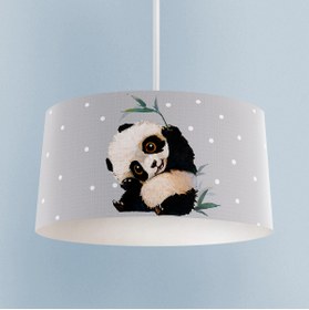 Resim BAMBAŞKA MODA BEBEK VE ÇOCUK ODASI Sevimli Panda Desenli Avize 