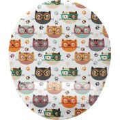 Resim Mena Rise Kedi Desenli Bilek Destekli Mouse Pad 