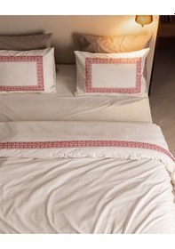 Resim Madame Coco Mila Çift Kişilik %100 Pamuk Nakışlı Yıkamalı Nevresim Takımı - Ekru 8684427296394 Ekru 