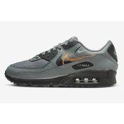 Resim Nike Air Max 90 ''multi Swoosh'' Fa23 Leather Hakiki Deri Erkek Sneaker Gri 