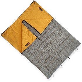 Resim Naturecamp Era 200 -5 Derece Birleşebilir Çift Kişilik Gri Uyku Tulumu 