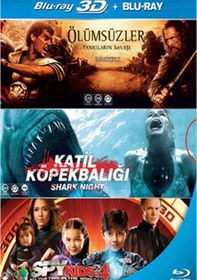 Resim Blu Ray-3D Set Ölümsüzler/Katil Köpekbalığı-Spy Kids 4 