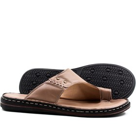 Resim Ayakkabıhane İçi Dışı Hakiki Deri Vizon Erkek Parmak Arası Terlik AH08128131224 