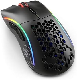 Resim Glorious Model D RGB Kablosuz BAMF sensörlü 19.000 DPI 67 gram Gaming Mouse Mat Siyah 
