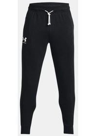 Resim Under Armour UA Rival Terry Erkek Eşofman Altı 1380843-001 Siyah - Beyaz 