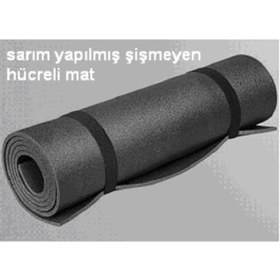 Resim Kamp Çadır Mat 190x60x10 Cm Uyku Matı Spor Jimnastik Mat Siyah 