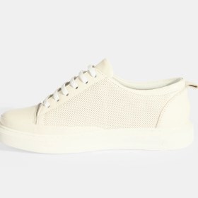 Resim Desa Kadın Beyaz Deri Bağcıklı Spor Ayakkabı 