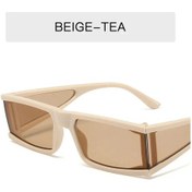 Resim Xaybzcretro Punk Kare Güneş Gözlüğü Kadın/erkek Uv400 Küçük Çerçeve Gümüş Trend Gözlükmorother51 Gri 