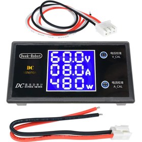 Resim Genel Markalar Dc 0-100v 10a Digital Voltmetre Ampermetre Ve Wattmetre Deekrobot 0-1000w Mavi Lcd 