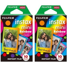 Resim Instax Mini Rainbow 10x2 Film Seti 