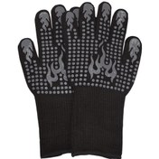 Resim Suntek Barbekü Fırın Eldivenleri Kalın Çift Katmanlı Gri 