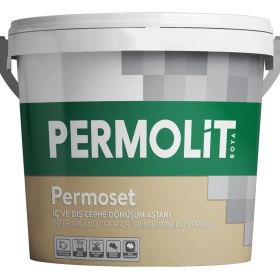 Resim Permolit Permoset Su Bazlı Iç ve Dış Cephe Dönüşüm Astarı Beyaz 3,5kg - 10KG - 20KG | Solvent Bazlıdan Su Bazlıya Geçiş, Yüksek Aderans, Mükemmel Örtücülük 