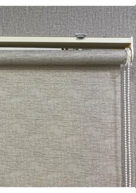 Resim Lüks Güneşlik Düz Stor Perde Bej Bej 