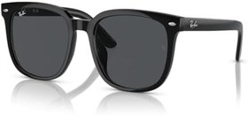 Resim Ray-Ban Rb4401d Kare Güneş Gözlüğü, Siyah/Koyu Gri 