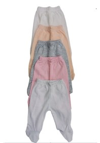 Resim Kız Bebek Patikli Alt Hava Alır Kumaş Düz Renk 5 Li Paket Çok Renkli 