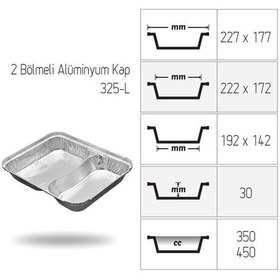 Resim Alüminyum Kase Ikigözlü 100 Adet 
