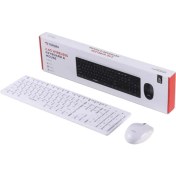 Resim Torima Tmk-02 2.4ghz Kablosuz Q Klavye ve Mouse Seti Beyaz 