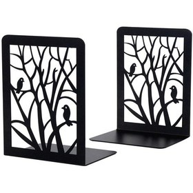 Resim Kitap Destekleri, Raflar İçin Kitap Destekleri, Ağır Kitaplar İçin Dekoratif Kitap Destekleri Siyah, 1 Çift 