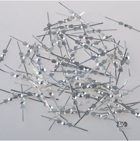 Resim ADA AVİZE Avize Bağlantı Aparatı Papyon Gümüş Renk 100 Adet(33mmx3,5mm) 