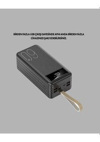 Resim Led Ekranlı Çok Fonksiyonlu Taşınabilir Şarj Ünitesi Powerbank Çok Renkli 