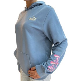 Resim Puma Tweenerverse Hoodie Kız Çocuk Sweatshırt Mavi 