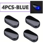 Resim Cloudstore 4 Adet Mini Led Araç İçi Aydınlatma Lambası Mavi Kolay Taşınabilir 