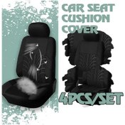 Resim Topnotch Siyah, İki Ön Koltuk Citroen Xsara Picasso 1999-2006 Universal Ön 2 Koltuk Kılıfı Anti-aging İşlemli Otomobil Aksesuarları 