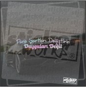 Resim Sticker Works Para Şartları Değiştirir Duyguları Değil Sticker 