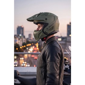 Resim Ls2 Drfiter Trial Motosiklet Kaskı (Çıkarılabilir Çene Koruması ve Renkli Vizör ile Alc Motosiklet 