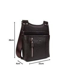 Resim Kangaroo Kıngdom Erkek Hediye Postacı Hakiki Deri Kahverengi Çanta Kangaroo 8701K 