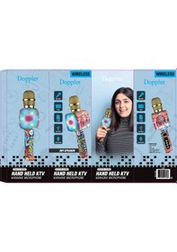 Resim Doppler Graffiti Karaoke Mikrofonu Ses Değiştirme Özellikli Işıklı 