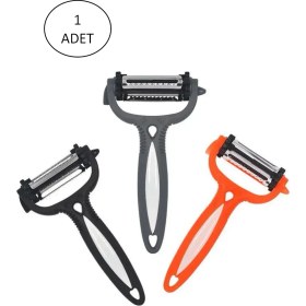 Resim Royaleks Renkli Saplı 3 Başlı Çelik Soyacak - Soyucu 