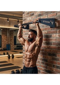 Resim Fatih Metal Dekorasyon Barfiks Aleti - Barfiks Demiri - Barfiks Çubuğu Antrasit Gri 