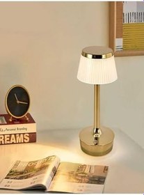 Resim Cata Ct-8434 Rıo Şarjlı 3 Renk Dokunmatik Masa Lambası,Sarı,9 X 23 