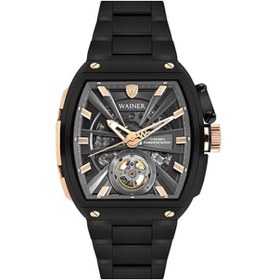 Resim Wainer Wa.25150-b Quartz Çelik-silikon 43 Mm Siyah Erkek Kol Saati 