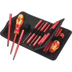 Resim AyrStore 05059030001 Kraftform Kompakt VDE İzoleli 17+1 Universal Uç / Tutamak+Kontrol Kalemi Seti 