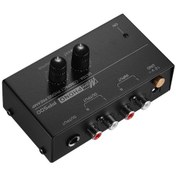 Resim Neevoyu Küçük Boy Metal Kasa Siyah Fon Preampi - Ses Kontrolü, Rca/1/4" Çıkışlar, 110-240v Avrupa Standartı 10" 