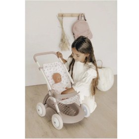 Resim Smoby Baby Nurse Chulli Pop Oyuncak Bebek Arabası Leylak-Gri 254018 